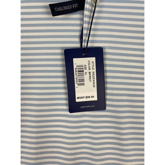NWT $98 Peter Millar Crown Crafted Mood Performance Mesh Polo Golf Shirt Sz XL - Picture 4 of 7
